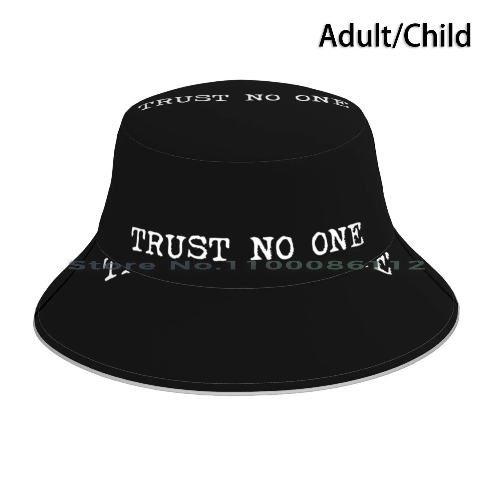 

Панама Trust No One, Солнцезащитная шапка, со спутанными надписями х-файлами, со скептической складной шляпой