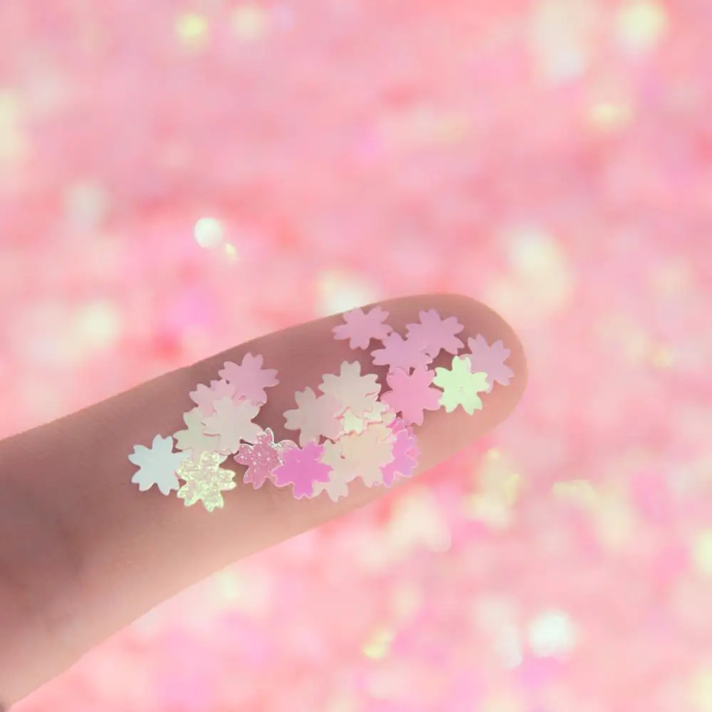 20 г ультратонкие блестки в форме цветка вишни для капель клея заполнения DIY