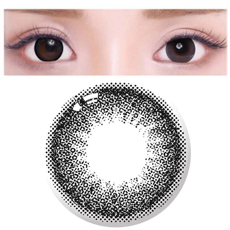 2 шт./пара от известного бренда контактные линзы четырех Цвет блестящие в течение