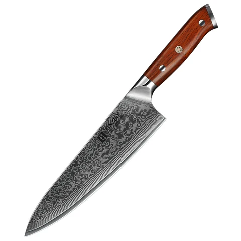 Нож шеф-повара vg10 из дамасской стали, 8,5 дюйма