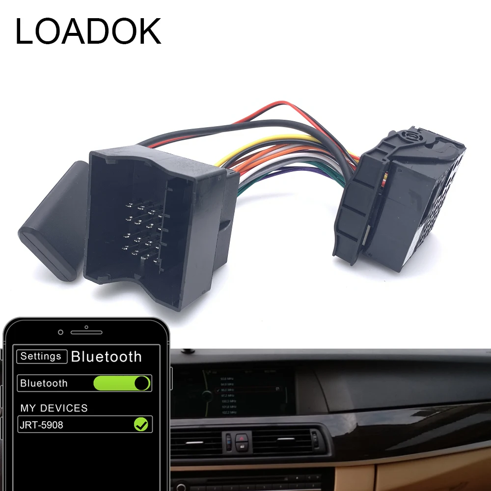 Автомобильный Bluetooth-приемник AUX in Audio музыкальный адаптер Hi-Fi Полный Жгут для BMW X3 X5
