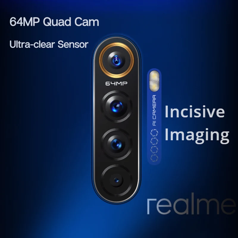 Мобильный телефон realme X2 Pro X 2 Pro Snapdragon 855 Plus с глобальной версией, 8 ГБ, 128 ГБ, 6,5 дюйма, 64 мп, четыре камеры, 90 Гц, дисплей NFC, 50 Вт, VOOC