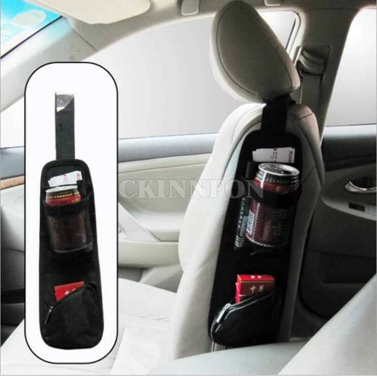 

200Pcs/Lot Waterproof fabric Car Auto Vehicle Seat Side Back Storage Pocket Backseat Hanging Storage Bags Organizer
