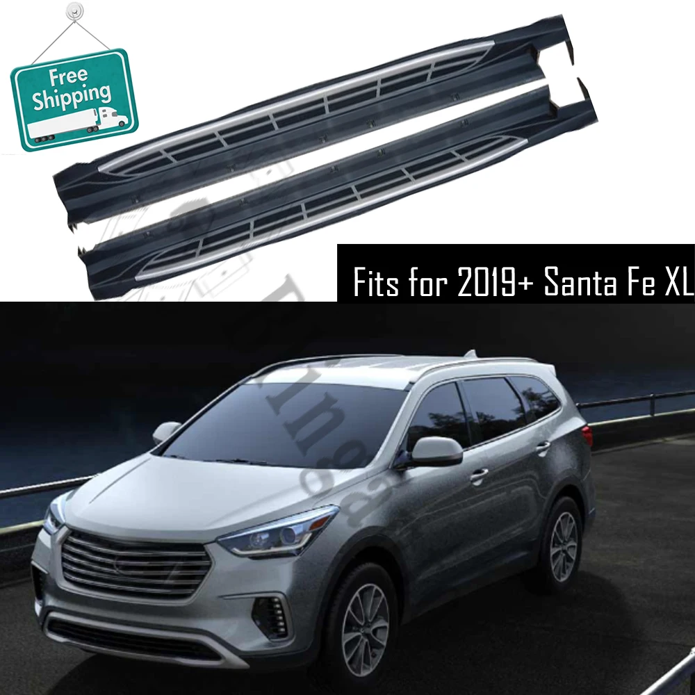 Боковой Шаг подходит для hyundai Santa Fe XL 2019 2020 Беговая доска nerf бар 2 шт. левый и правый