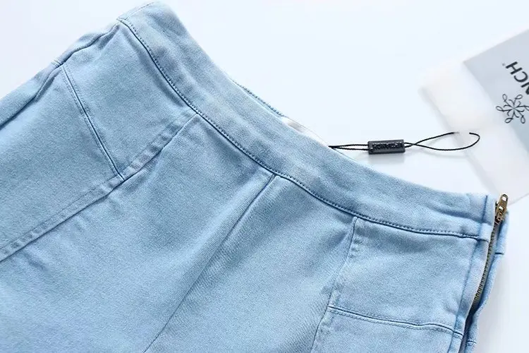 Женские облегающие пикантные короткие джинсы с высокой талией винтажные