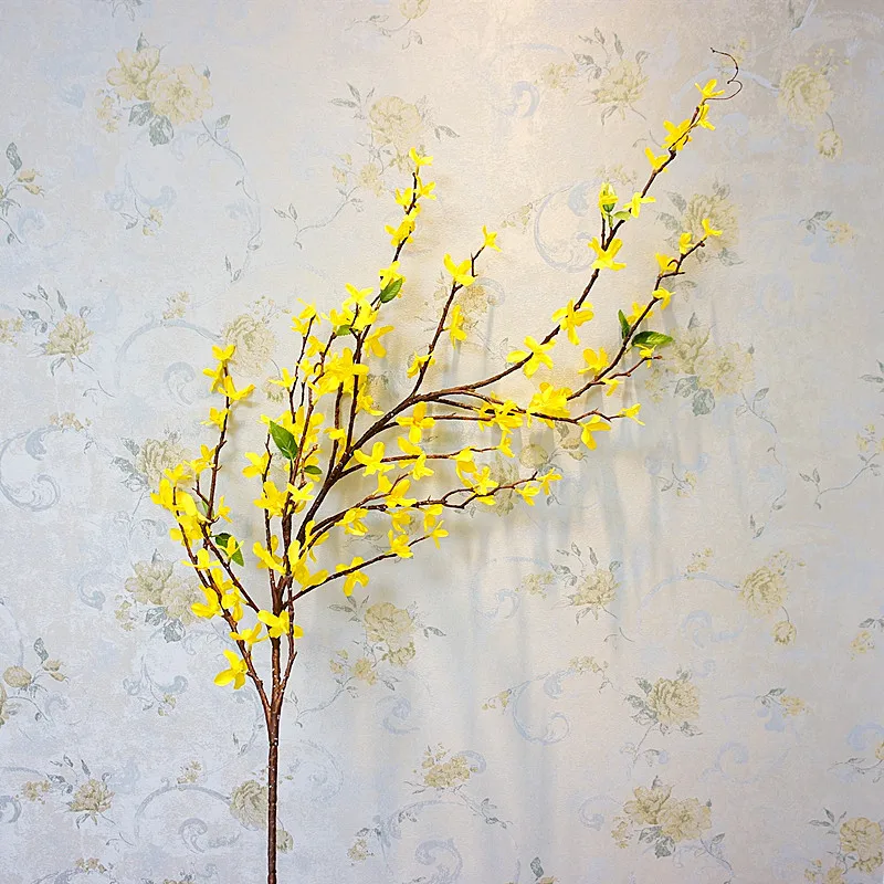 Зимние жасминовые большие ветки Декоративные искусственные цветы осенние