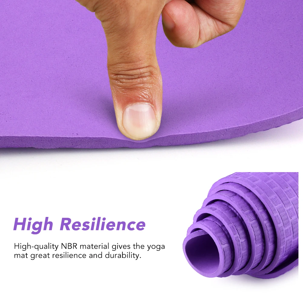 

6mm Thick Yoga Mat 72X24 Inch Non-Slip Pilates Exercise Mat Pad with Mesh Carry Bag for Home Gym Fitness Workout Pilates