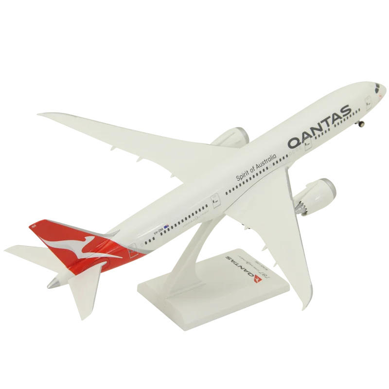 

Assembled Aircraft Model Boeing B787-9 Qantas Airliner Gift Decoration ABS Plastic Material with Wheels Toys for Children Adults