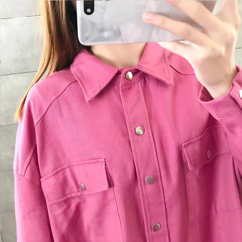 

Fashionable new loose mid-length strange smelly denim jacket