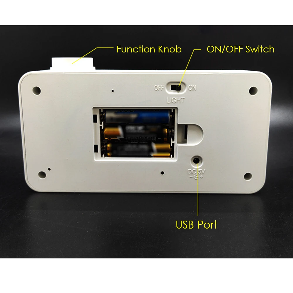 USB/Batterys настольные часы цифровые зеркальный будильник 3 раза отображает Luminance