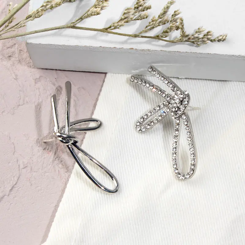 JJFOUCS 2019 модные Кристальные Висячие серьги для женщин и девушек серебряный цвет