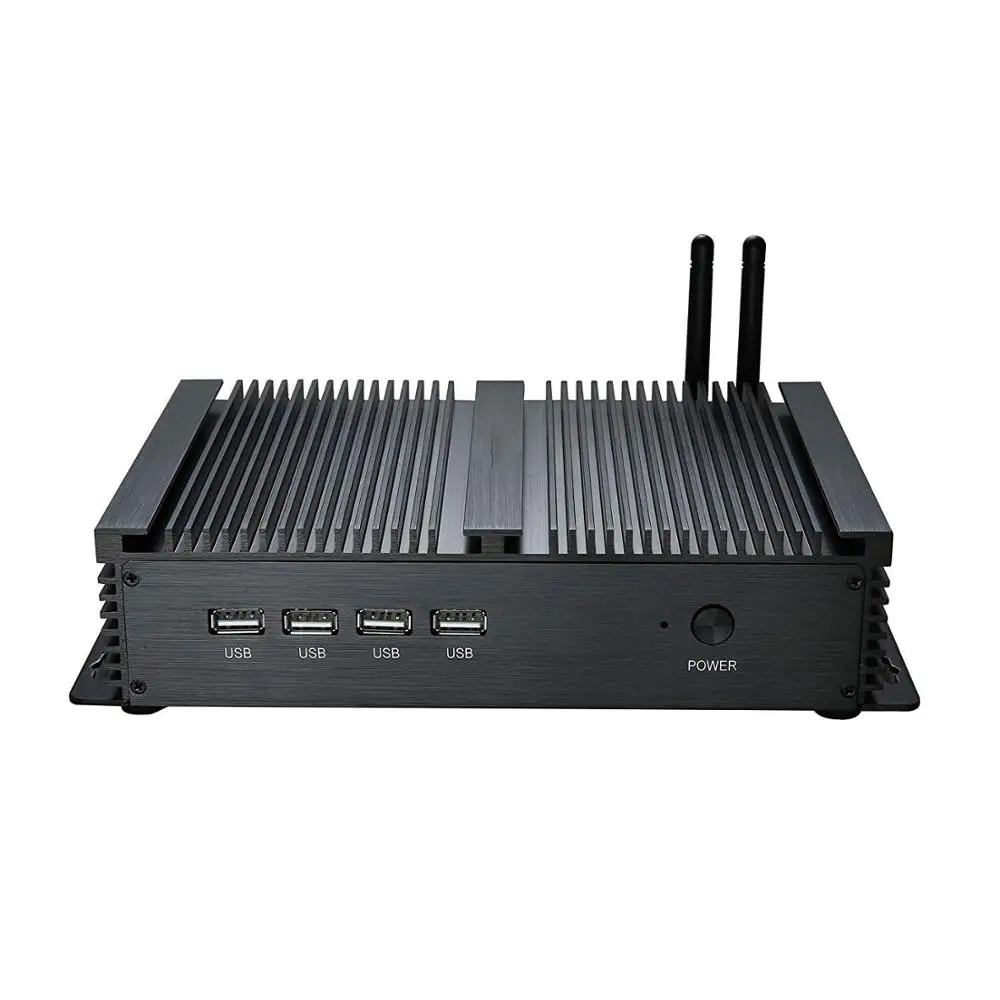 Verkauf Neue Fanless Industrie Mini PC Intel Core I5-3317U Micro Desktop Mit 4K HDMI VGA 2 * Lan 8 * USB 4 * RS232 COM 300M WIFI HTPC