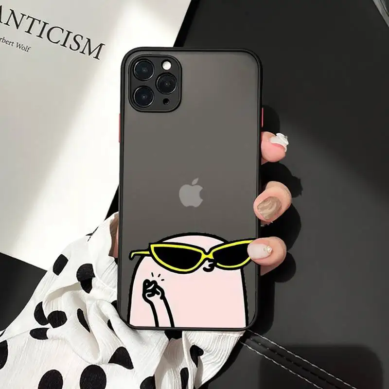 

ketnipz Cute cartoon high quality Phone Cases matte transparent For iphone 7 8 11 12 plus mini x xs xr pro max cover