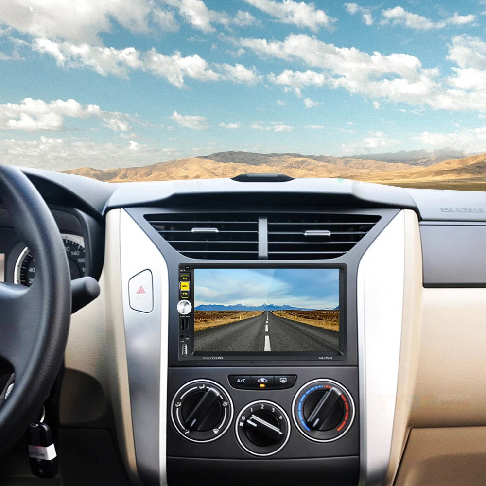 Автомагнитола Hikity 2 din " Авторадио gps навигация Bluetooth AUX FM 2din авто стерео с пультом дистанционного управления мультимедиа видео плеер