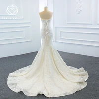 2021 wedding dress two wear fishtail tail strapless large sexy temperament thin dream