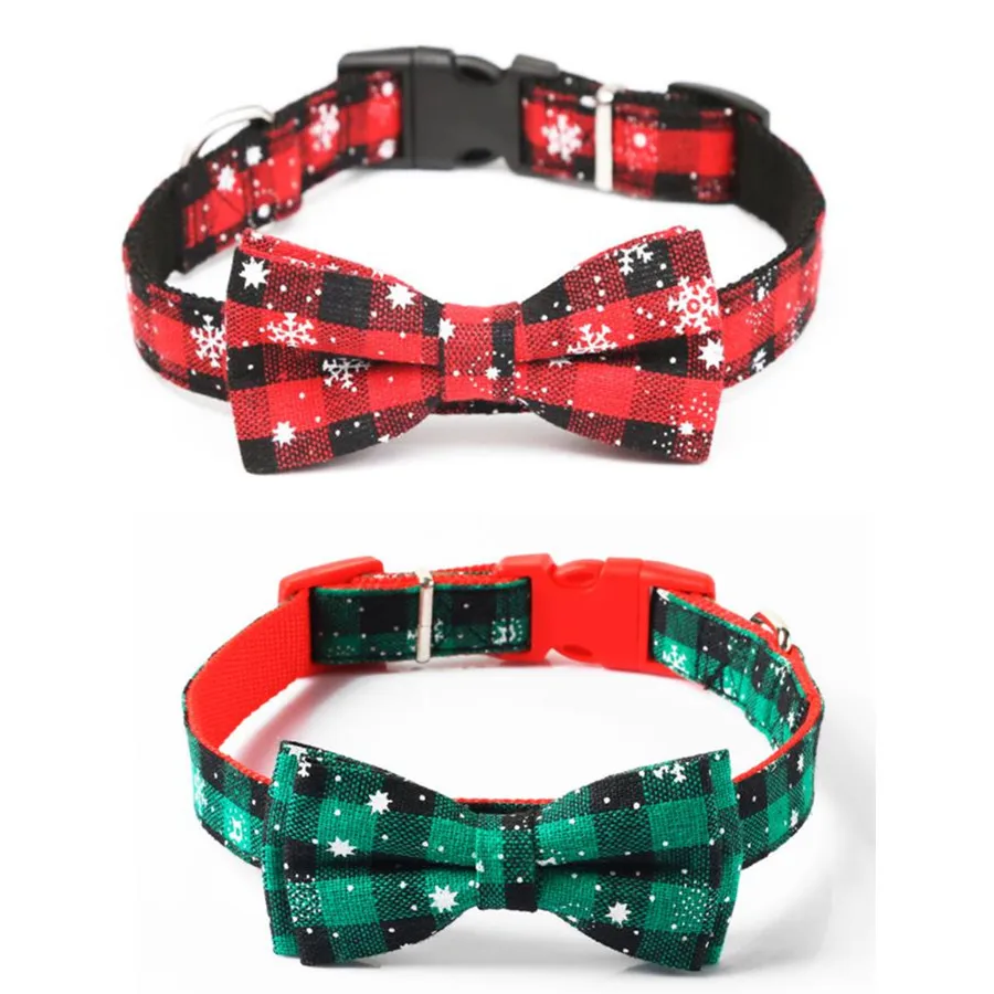 Ошейник с галстуком бабочкой для питомцев собак и кошек регулируемый