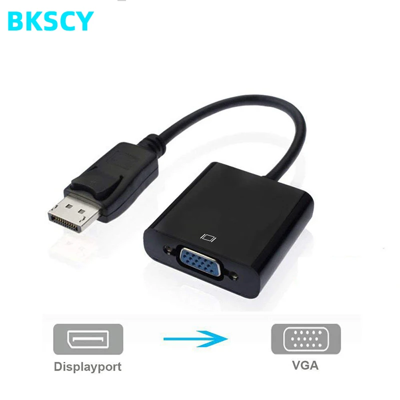 Bkscy переходник с DP на VGA 1080P DisplayPort штырь гнездо адаптер для проектора HDVD