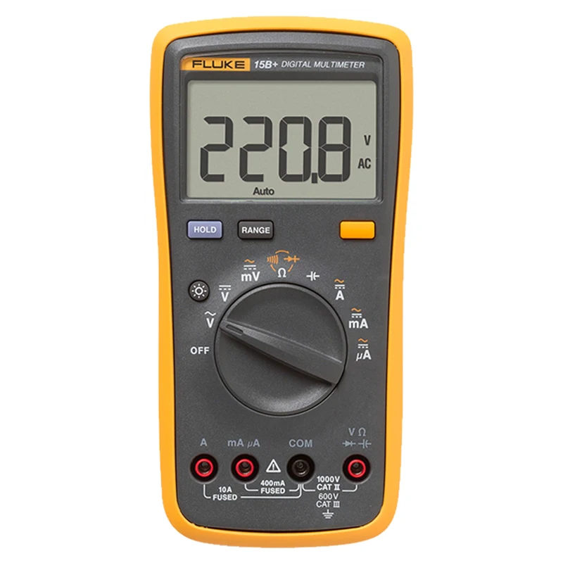 Fluke 100% оригинальный 15B +/17B +/18B +/12E + автоматический цифровой Диапазон мультиметр DMM