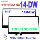 14-дюймовое Переднее стекло HP PAVILION X360 14m-DW Series 14-DW сенсорный экран дигитайзер Запасная часть