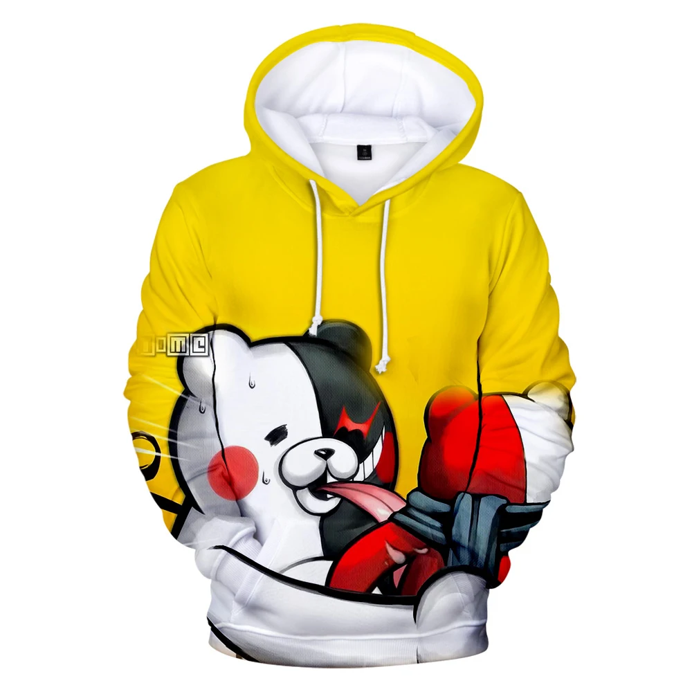 

Monokuma 3D Print Hoodies Anime Danganronpa Game Hooded Sweatshirt Men Women Fashion Hoodie Pullover Harajuku Kids Boy Girl Tops