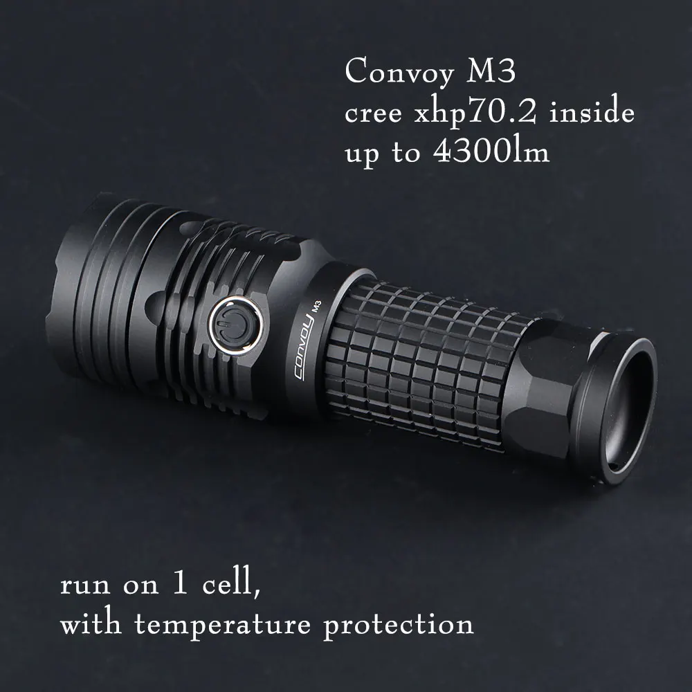 Convoy M3 с cree xhp70.2 до 4300 лм встроенная защита от перегрева|Фонарики и осветительные