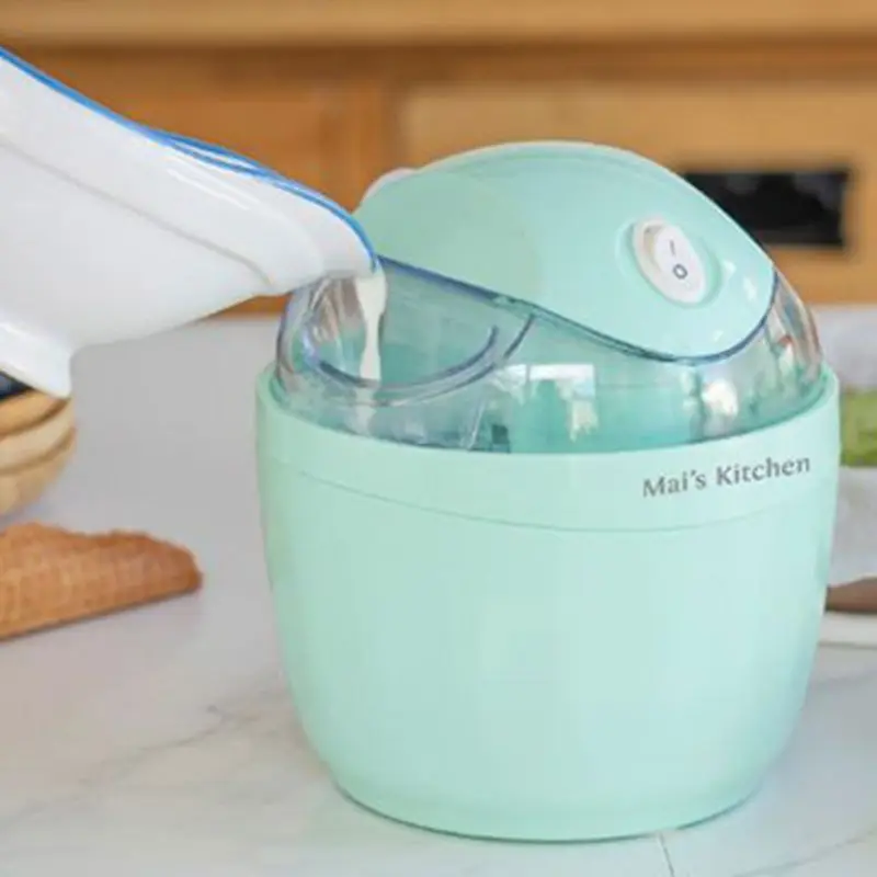 

2020 New Mini Portable 500ML 220V Home Automatic DIY Ice Cream Machine Dessert Maker Tool