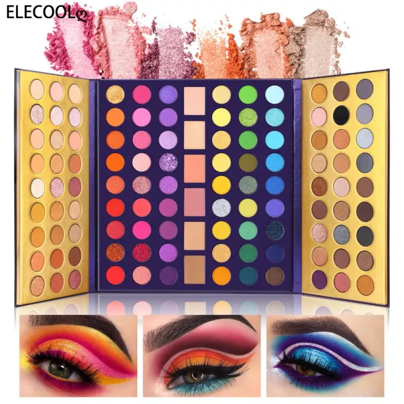 

ELECOOL 114 Color Matte Eyeshadow Palette Glitter Eye Shadow Waterproof Long Lasting Make Up Pallet Shimmer Women Fashion Shape