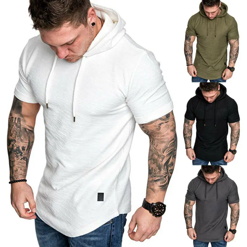 Hirigin мужская толстовка с коротким рукавом Осень Весна повседневные толстовки топ