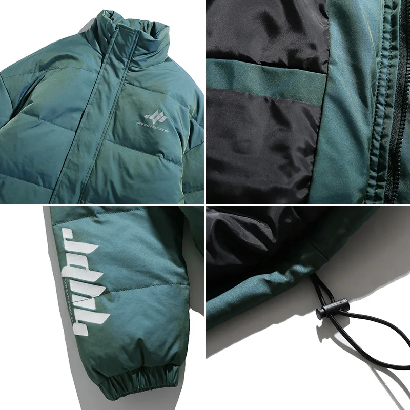 

Una Reta Thick Warm Jackets Streetwear Hip Hop Pockets Jacket Coat Harajuku Casual Tops Outwear Winter Jacket Coats Men