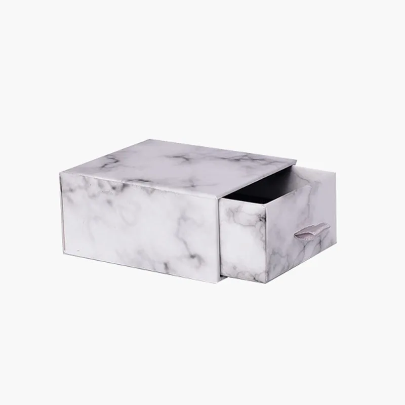 Высококачественная мраморная бумажная коробка для ювелирных изделий 8 5x6 5x3 5 см