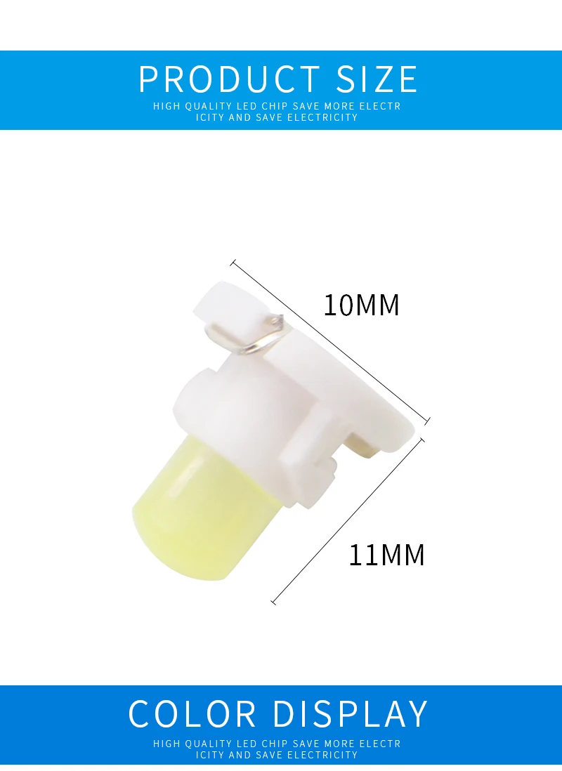 10 шт. T4.2 COB 1 SMD 12 В автомобильная светодиодная панель намотки лампочки панель инструментов Нео клиновидный Предупреждение индикатор Предупреждение автомобильный Стайлинг