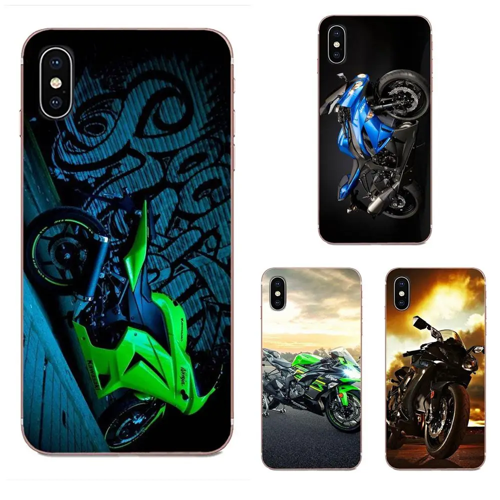 Спортивный Мотоцикл Kawasaki Ninja Zx R для Xiaomi Redmi Note 8 8A 8T 10 K30 Pro Motorola G G2 G3 G4 G5 G6 G7 Plus |