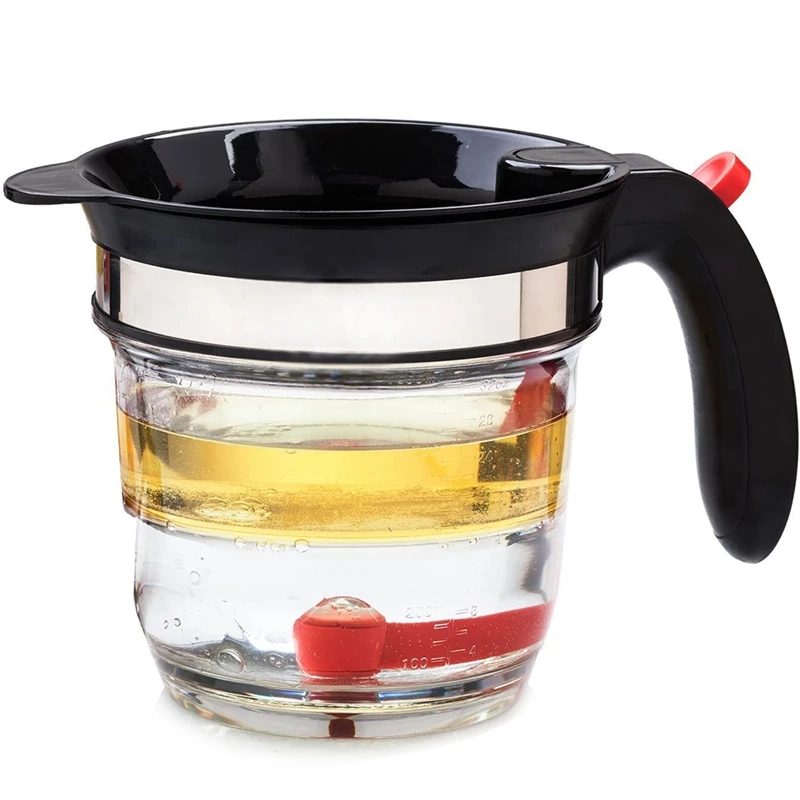 

Grease Separator with Bottom Release Gravy & Grease Separator with Strainer for Liquids with Oil Grease