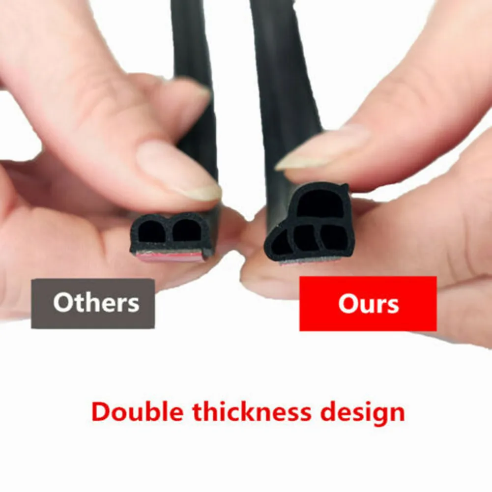 

26Ft Car Door Rubber Seal Strip EPDM Rubber Edge Hood L Shape Moulding