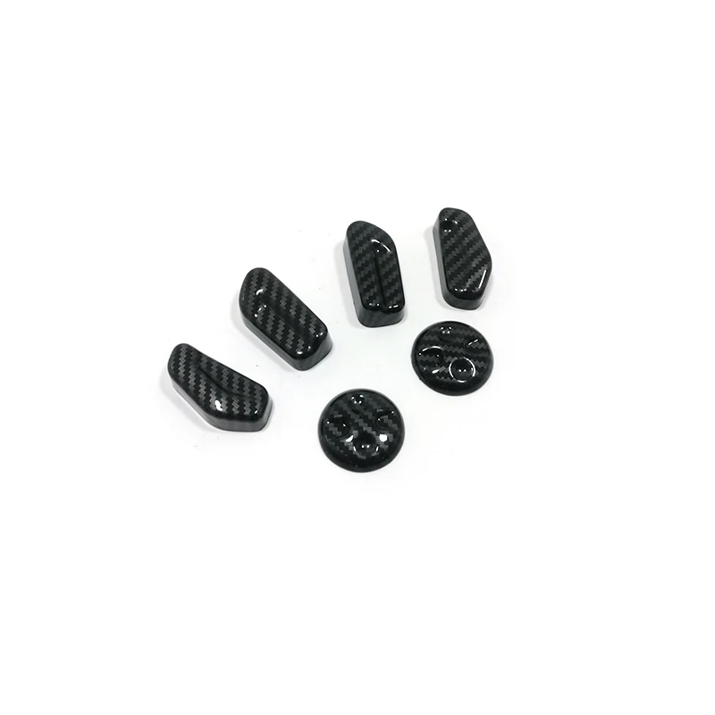 

For Peugeot 508 Allure SW GT 2018 2019 Accessories ABS Carbon fiber Car Seat adjustment Switch Cover Trim Car Styling 6pcs