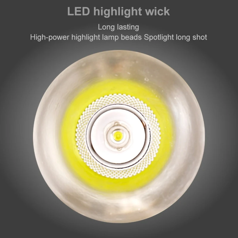 

High Power Portable Handheld LED Light Spotlight Waterproof Big Flashlight USB Charging Searchlight Flashlight Floodlight