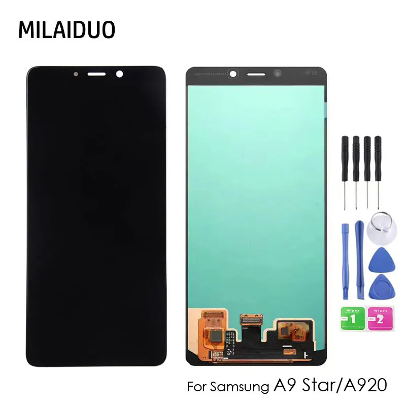 

6,3 ''amoled ЖК-дисплей для Samsung Galaxy A9 2018 A920 A9S A9 Star Pro SM-A920F/DS, ЖК-дисплей, сенсорный экран, дигитайзер, для сборки