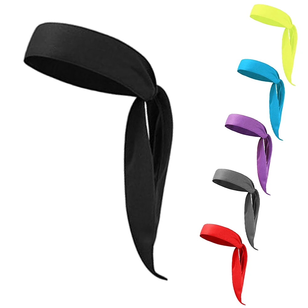 

6pcs Sports Head Ties Non-Slip Headbands Sweatbands Bandana for Women Men Running Cycling Basketball Tennis