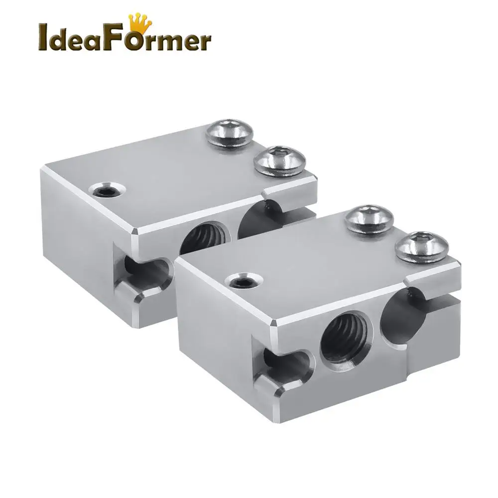 High Temperature PT100 Volcano Plated Auminium Heat Block For E3d Hotend 3D Printer Parts Heated for DDB Extruder Titan | Компьютеры и