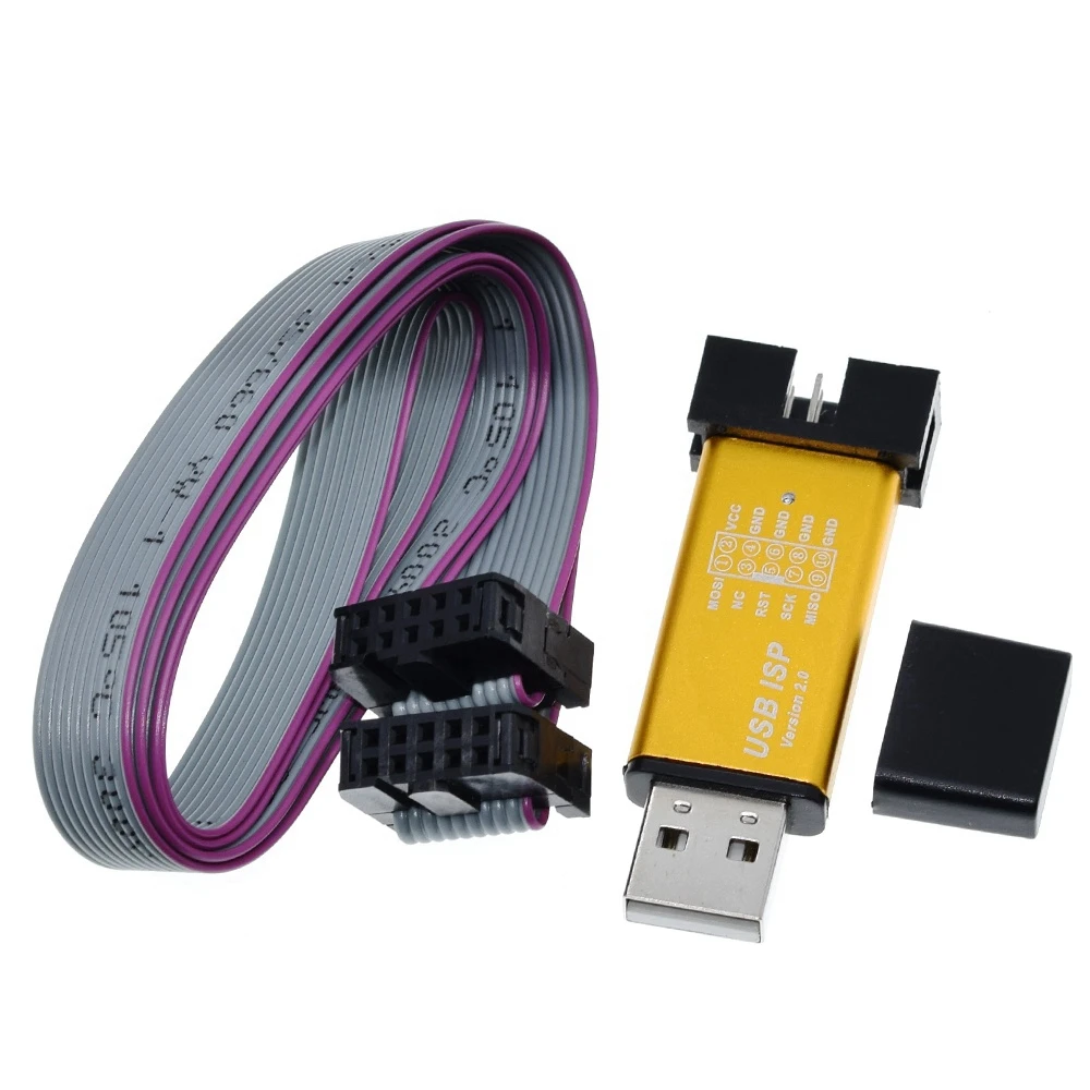 Программатор USBASP USBISP ISP загрузчик для Arduino 51 ATMEL AVR поддержка 64 бит Win7 и 32 Win98 WinMe Win2000