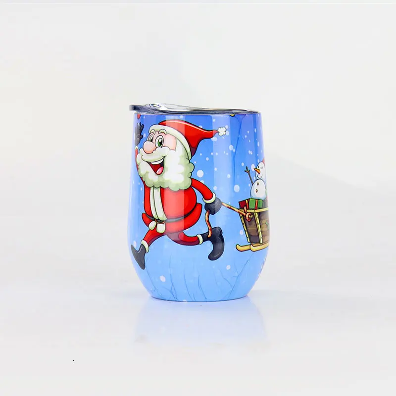 Рождественская кружка для кофе флаг Санта-Клауса Женская бутылка из нержавеющей