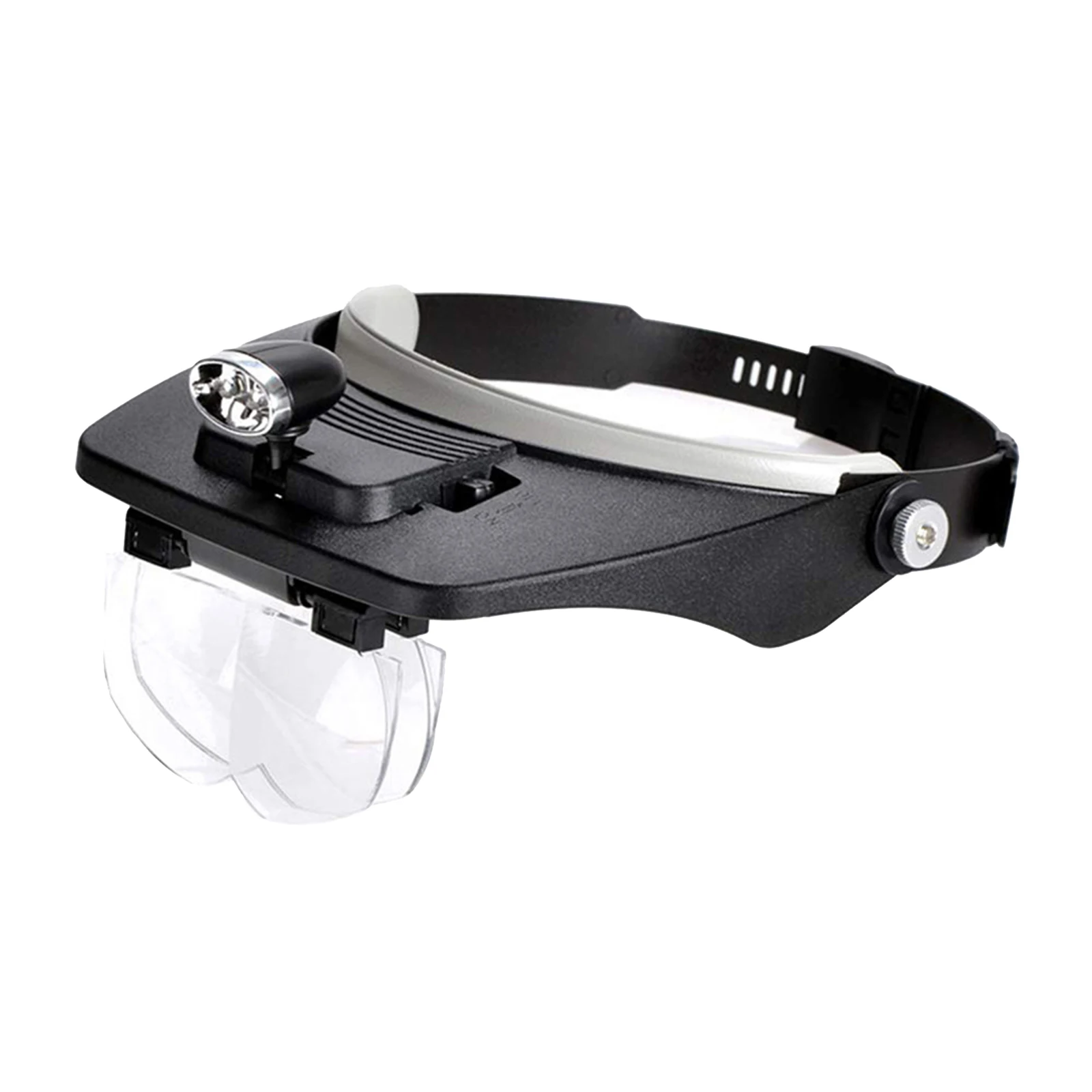

Head Band Magnifier w/ 2 LED Lamp Head Mounted Magnifying Glasses Visor
