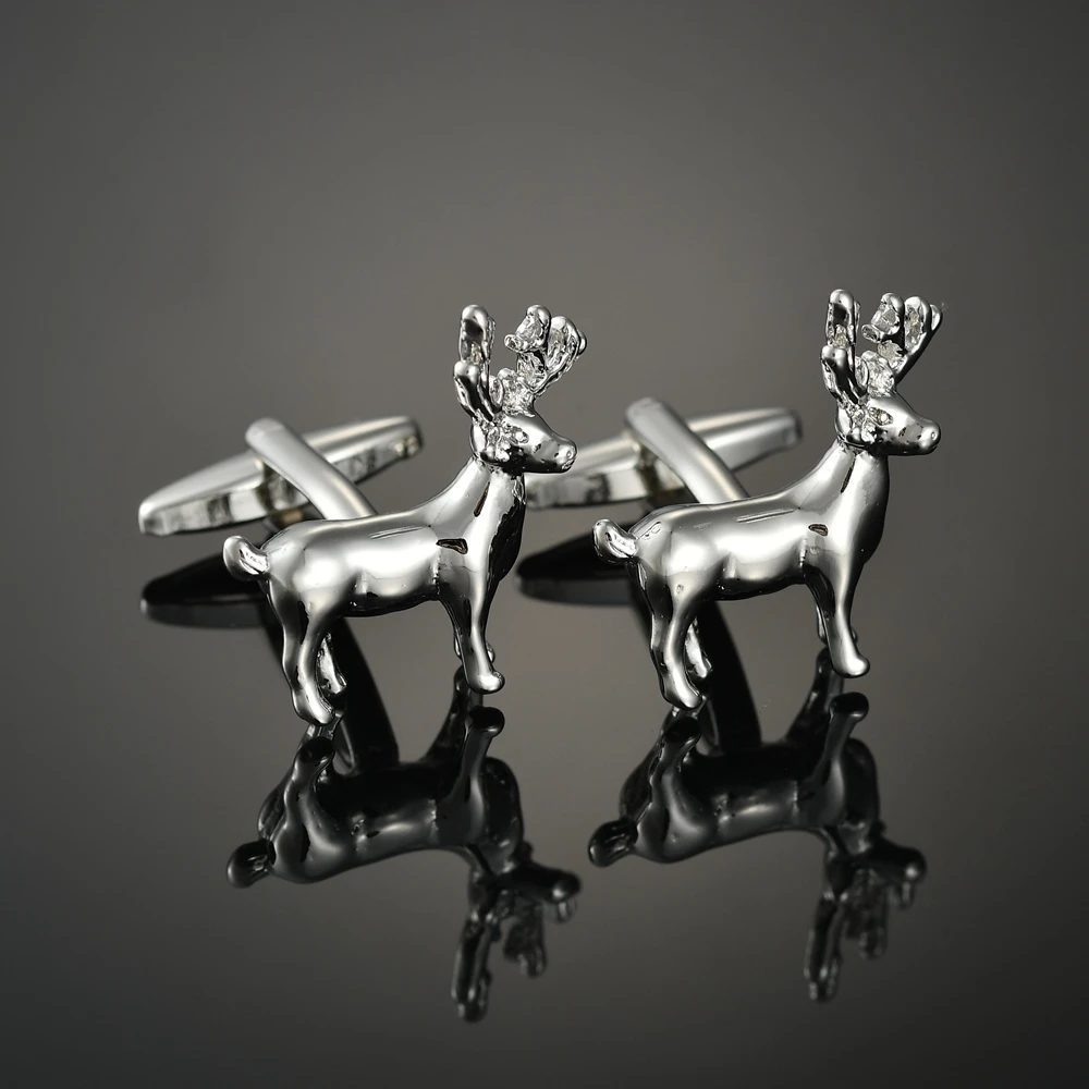 Fashion deer Cufflinks French long sleeve shirt with studs and | Украшения и аксессуары