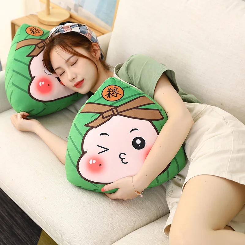 

Creative Dragon Boat Festival Zongzi Pillow Plush Toys Cute Ragdoll Dolls Chinese Style Holiday Gifts Zongzi