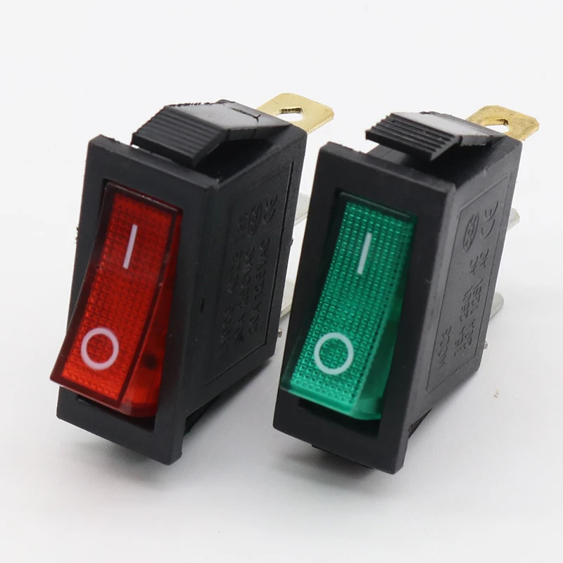 6 шт./лот зеленая светодиодная подсветка SPST 3 контакта вкл/выкл G124 лодочный