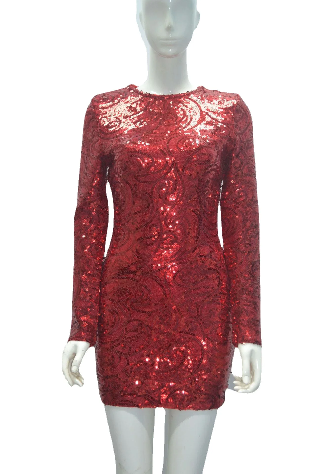 

2021 spring sexy hot pearl Mini bandage cocktail dress
