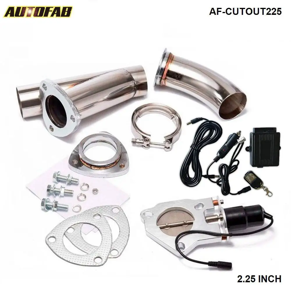 2.25&quot Electric Cutout/E Cut Out Valve System+Remote for Exhaust Catback/Downpipe For Honda 88 91 Civic AF CUTOUT225|cutout electric|cutout