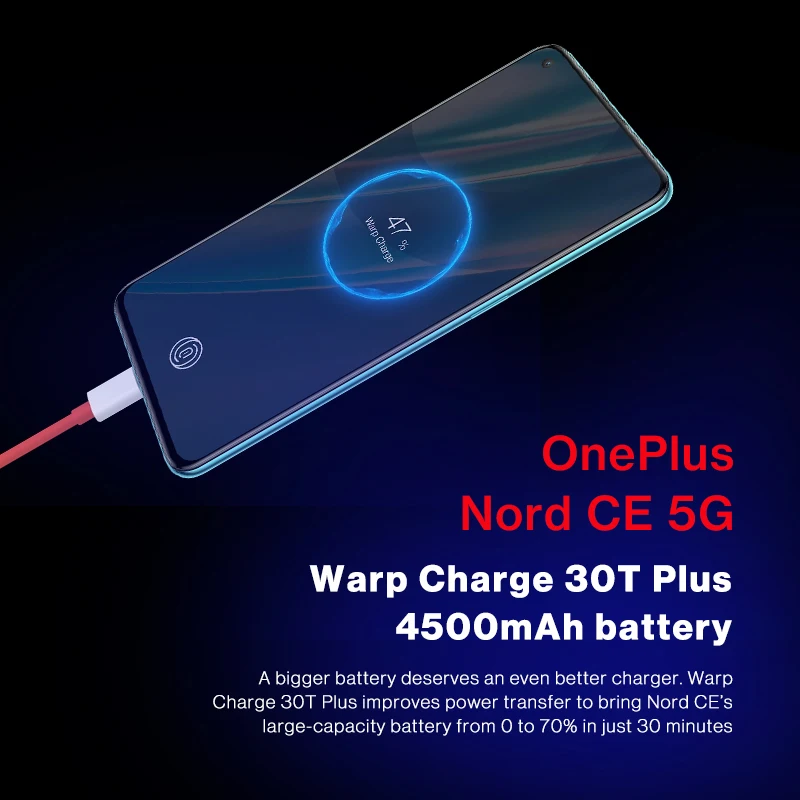 Доставка из России. OnePlus Nord CE 5G EB2103 смартфон 8 ГБ 128 и 12 Гб 256 Snapdragon 750G Warp Charge 30T Plus