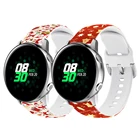 Ремешок для часов с рождественским принтом для Samsung Galaxy Watch Active 2 Watch 3 45 мм 41 мм, браслет для часов huawei Watch gt2, 20 22 мм