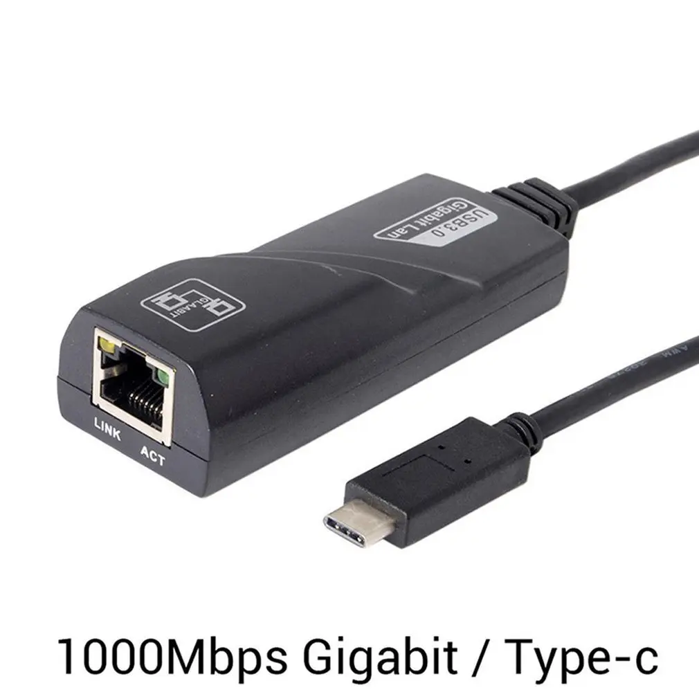 Сетевой адаптер Type-C (Usb-C) к Rj45 Gigabit Ethernet 100/1000 м Lan для Apple | Электроника